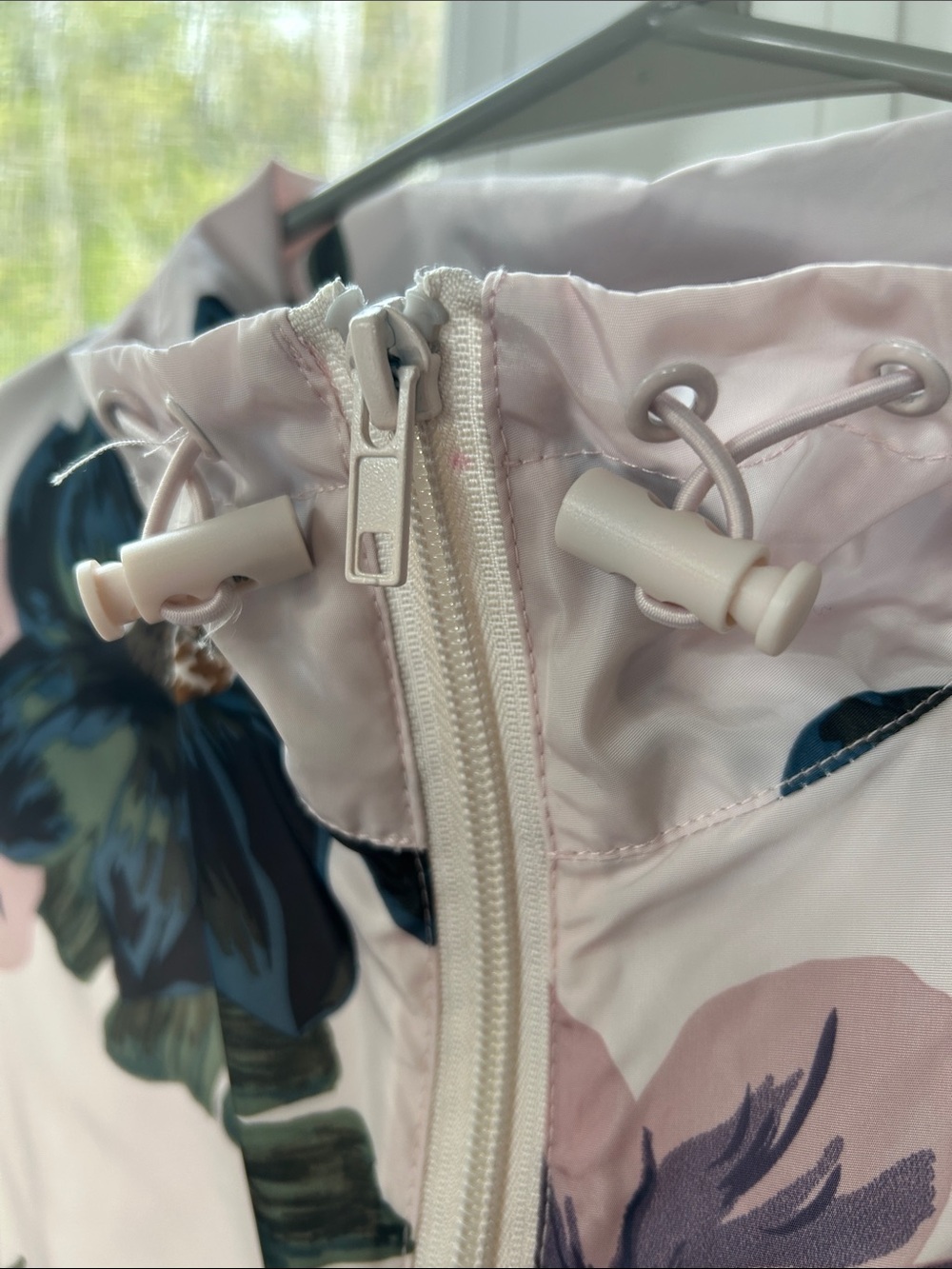 Thread & Supply Pink Floral Anorak Jacket with Blue and Green Accents - Picture 7 of 8
